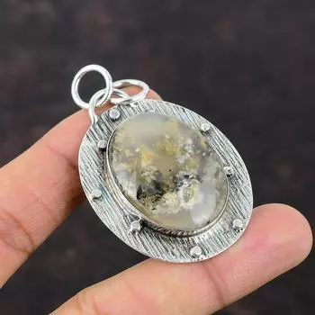 Кулон с агатом из стерлингового серебра 925 пробы, ювелирные изделия из настоящего драгоценного камня, антикварный кулон ручной работы, серебряный ювелирный подарок для женщин, стильный кулон