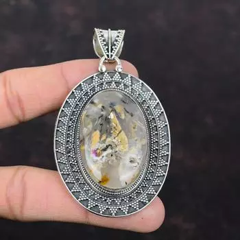 Кулон с агатом, одно качество, ювелирные изделия из драгоценных камней, подвеска из стерлингового серебра 925 пробы, ювелирные изделия ручной работы, винтажный кулон, подарок для ее удивительного кулона