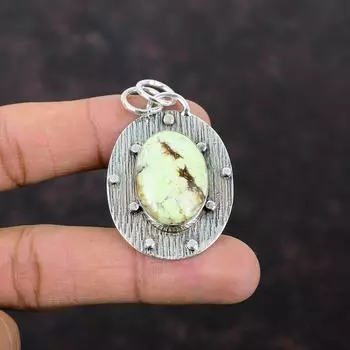 Кулон с лимонным хризопразом, оригинальные ювелирные изделия из драгоценных камней, подвеска из стерлингового серебра 925 пробы, антикварные ювелирные изделия ручной работы, подарок для матери, ювелирные изделия с хризопразом