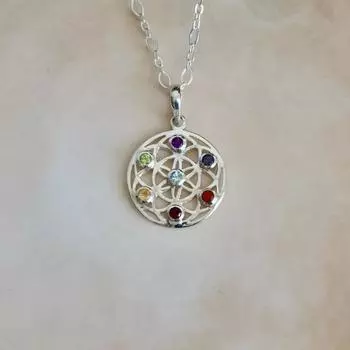 Кулон с несколькими драгоценными камнями 925 пробы Серебряный кулон с драгоценными камнями Ювелирные изделия ручной работы Серебряный кулон с драгоценным камнем для женщин ( Только кулон без цепочки) 1.6 красный