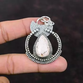 Кулон с розовым опалом, подвеска из стерлингового серебра 925 пробы, оригинальные ювелирные изделия из драгоценных камней, элегантный кулон ручной работы, серебряный ювелирный подарок для мамы, удивительный кулон