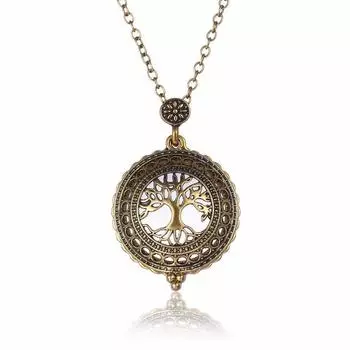 Кулон с увеличительным стеклом tree