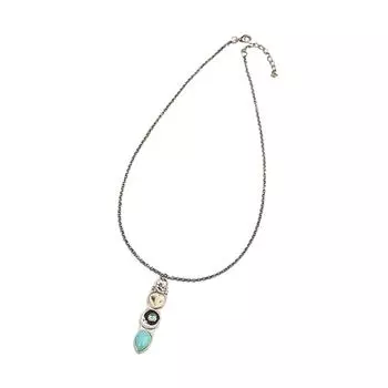 Кулон-сова ручной работы с бирюзовым камнем, портативный аксессуар для любителей богемной моды и на каждый день