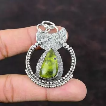 Кулон-стихтит, новейший дизайн ювелирных изделий, подвеска из стерлингового серебра 925 пробы, новый драгоценный камень, подвеска ручной работы, подарок для женщин, ювелирные изделия из целебного камня