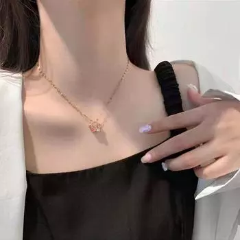 Кулон Темперамент Умное Ожерелье Женский Дизайн Чувство Ключицы Цепь