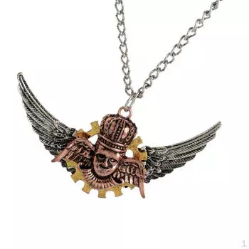 Кулон в стиле стимпанк Готическая панк-цепочка