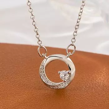 Кулон в виде ленты Мёбиуса, Дизайн с темпераментом в стиле легкой роскоши, Высококлассное колье-асс, Женский праздничный подарок.