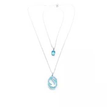 Кулон женщина-лебедь 5628546 TU синий