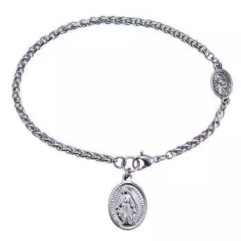 Кулон женский браслет из нержавеющей стали, украшения 18cm