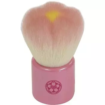 Kumano Brush Rokkakukan Sakurado Flower Facial Cleansing Brush Pink Goat Blend fws-PI Hair/PBT