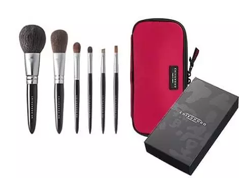 Kumano Fude Chikuhodo Genuine Regular Series Black Shaft Set Comes with dedicated brush case 6-piece (R-P4, C4, S2, S3, B1, L1) S-R-9 (C-26)