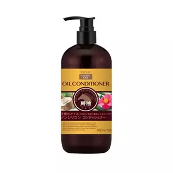 Kumano Oils And Fats Deve Три вида кондиционера для масла Лошадиное масло Масло камелии Бутылка кокосового масла [Кондиционер]