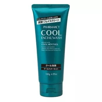 Kumano Yushi Pharma Act Cool Facial Cleansing Foam 130g