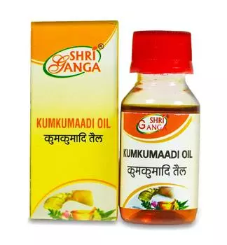 Кумкумади: омолаживающее масло для лица (50 мл), Kumkumaadi Oil, Shri Ganga Pharmacy 50ml