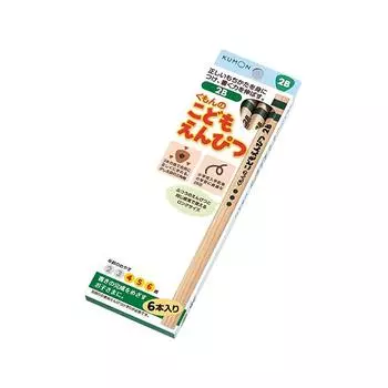 KUMON детские простые карандаши, длина 17 см, 2В