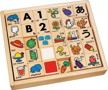 KUMON PUBLISHING NEW Moji Tsumiki Deluxe Set Деревянная хирагана Развивающие игрушки Игрушки для детей от 3 лет и старше KUMON WB-53