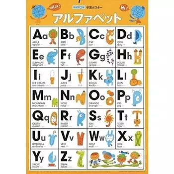 KUMON PUBLISHING Плакат для изучения алфавита
