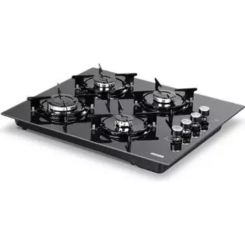 Kumtel KO-40 TSHDF Черная стеклянная столешница Плита