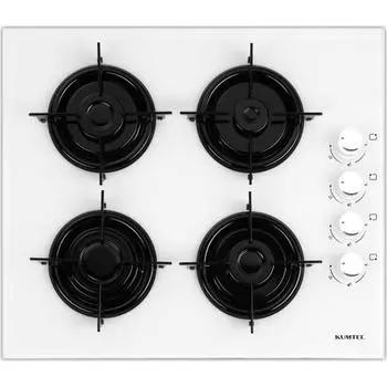 Kumtel KO-40TAHDF Встраиваемая плита из белого стекла