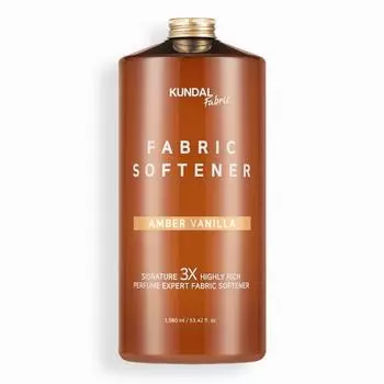 Kundal 3x ультраконцентрированный парфюмированный кондиционер для белья янтарная ваниль 1580 мл, корейская косметика с приятным ароматом
