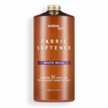 Kundal 3x ультраконцентрированный парфюмированный кондиционер для белья белый мускус 1580 мл, корейская косметика с хорошим ароматом