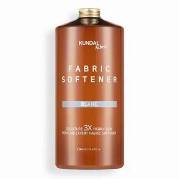 Kundal 3X Ультраконцентрированный парфюмированный кондиционер для белья Blanc 1580 мл, корейская косметика с приятным ароматом