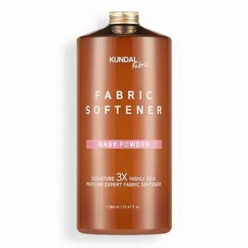 KUNDAL 3x ультраконцентрированный парфюмированный кондиционер для белья детская присыпка 1580 мл, корейская косметика с приятным ароматом
