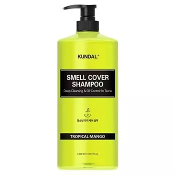 Kundal All Day Smell Cover Youth Scalp Shampoo Tropical Mango Fragrance, 1L, 1 ea.