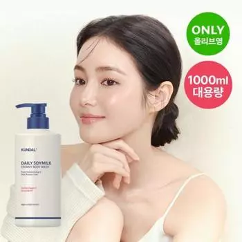 Kundal [all Young Only Large Volume] Кремовый гель для душа Kundal Rich Soy Milk с ароматом ванили 1000 мл
