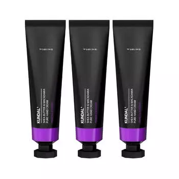 Kundal Чистый крем для рук с маслом ши и макадамией, французская лаванда, 50 мл * 3 шт.