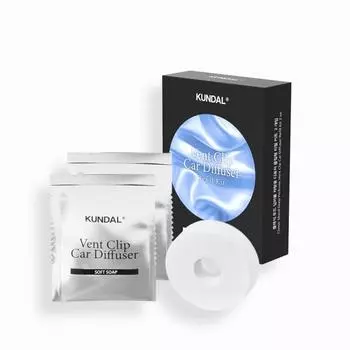 Kundal Classic Mood Deep Perfume Car Air Freshener Clip-type Refill Kit Soft Soap 2 Pieces, Korean cosmetics with good fragrance