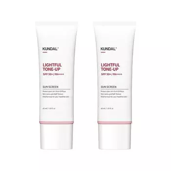 Kundal Daily Lightful Tone-Up Sun Cream SPF50+ PA++++, 40 мл, 2 шт.