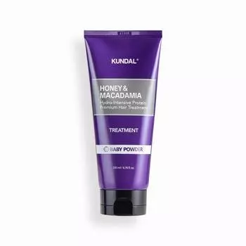 KUNDAL Детская лечебная присыпка для волос Honey & Macadamia 200 мл, корейская косметика с приятным ароматом