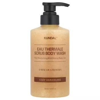 Kundal, EAU Thermal Scrub Body Wash, Cozy Dazzling, 500ml (16.9 fl oz)