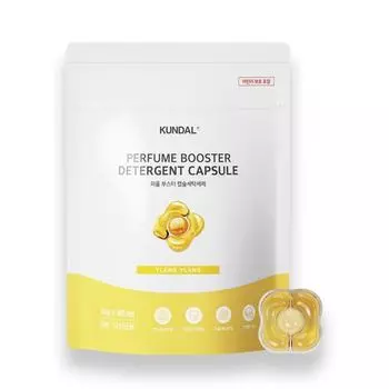 KUNDAL Фирменный ультраконцентрированный усилитель аромата капсульный стиральный порошок иланг-иланг 40 штук, корейская косметика с хорошим ароматом