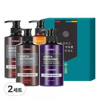 Праздничный подарочный набор Kundal Hair Body 4 A Cherry Blas Thumb, 2 набора, набор популярной корейской косметики