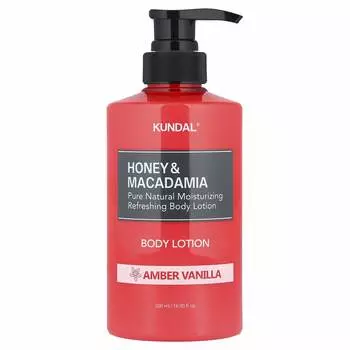 Kundal, Honey & Macadamia, Body Lotion, Amber Vanilla, 500ml (16.9 fl oz)