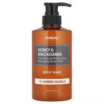 Kundal, Honey & Macadamia, Body Wash, Amber Vanilla, 500ml (16.9 fl oz)