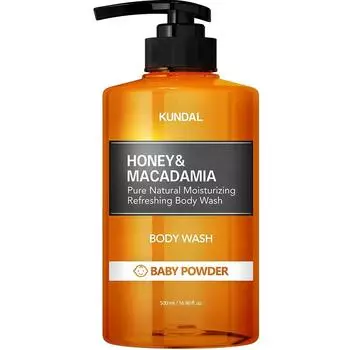Kundal Honey & Macadamia Body Wash Baby Powder Fragrance, 500ml, 1 unit