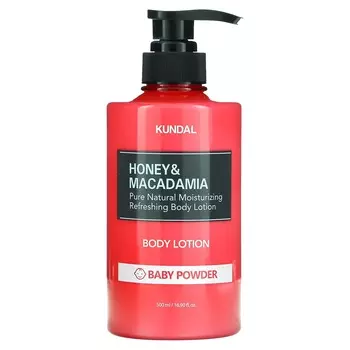 Kundal, Honey & Macadamia, лосьон для тела, детская присыпка, 16,9 жидких унций (500 мл)