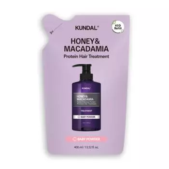 KUNDAL Honey & Macadamia Protein Hair Treatment Сменный блок детской присыпки 400 мл 1 PCS
