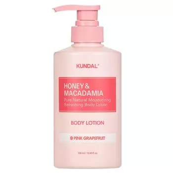 Kundal Honey & Macadamia Pure Body Lotion Pink Grapefruit Fragrance, 500ml, 1 unit