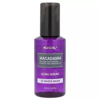 Kundal, Macadamia, Ultra Serum, аромат белого мускуса, 100 мл (3,38 жидких унций)