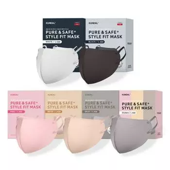 KUNDAL Маска Pure & Safe Style Fit Saeburi, большая, 30 шт., корейская косметика с приятным ароматом