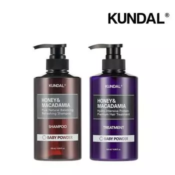 Kundal Nature Shampoo 500ml + Treatment 500ml Cherry Blossom Fragrance, 1 set