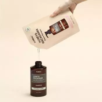 KUNDAL Nature Shampoo Refill Pack 400ml, корейская косметика с приятным ароматом