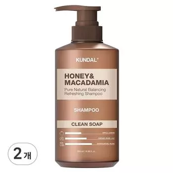Kundal Nature Шампунь-мыло с ароматом чистого мыла, 500 мл, 2 шт.