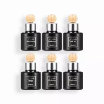 Kundal Perfume Car Air Freshener Aroma Edition 6-piece Set 75ml, Korean cosmetics with good fragrance