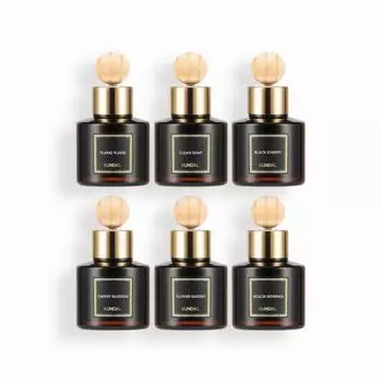 KUNDAL Парфюмированный освежитель воздуха для автомобиля Luminous Collection, набор из 6 предметов, 75 мл, корейская косметика с хорошим ароматом