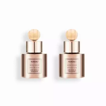 Kundal Perfume Car Air Freshener Premium Edition 2-piece Set Lime Basil & Mandarin 40ml, Korean cosmetics with good fragrance